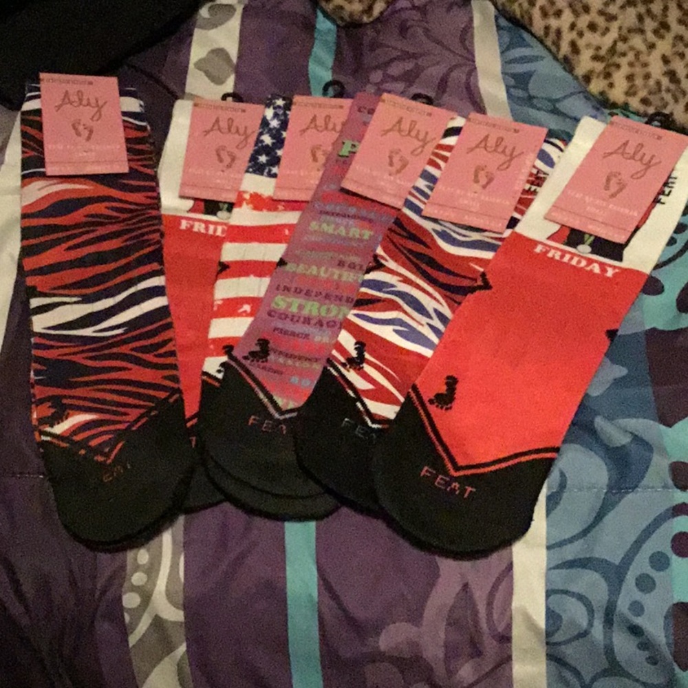 Official Aly Raisman FEAT brand socks